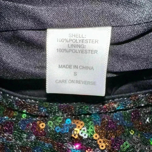 NWT!Gabrielle Union Rainbow Sequence Romper, Small, Party, Cocktail, Formal, NYE - Picture 13 of 16